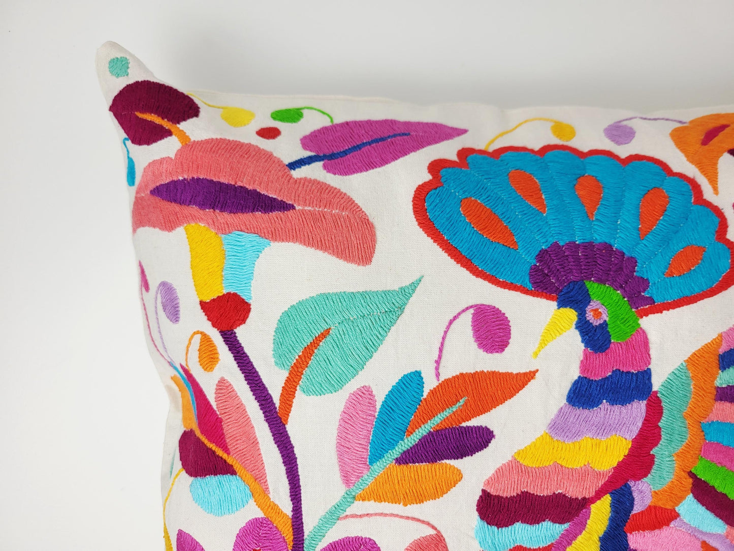 Original Otomi-Kissen – handgefertigt in den Bergen Hidalgos von Indigenen Einwohnern