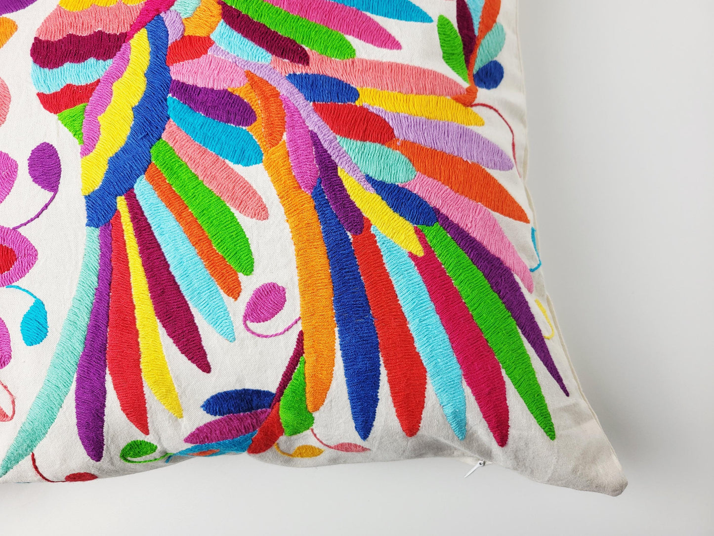 Original Otomi-Kissen – handgefertigt in den Bergen Hidalgos von Indigenen Einwohnern