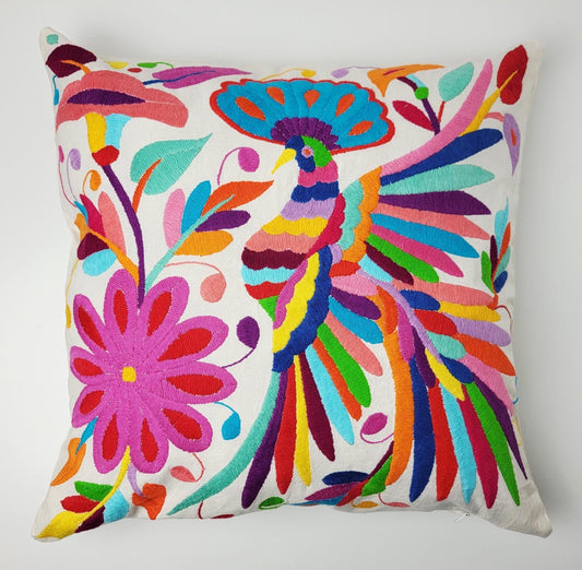 Original Otomi-Kissen – handgefertigt in den Bergen Hidalgos von Indigenen Einwohnern