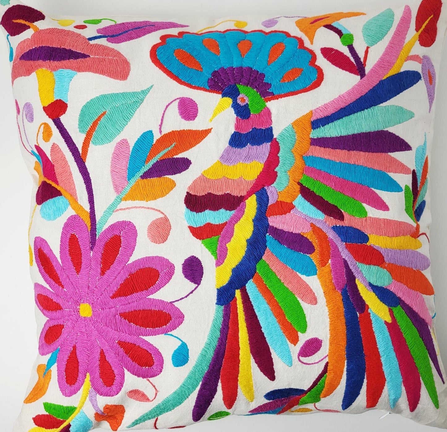 Original Otomi-Kissen – handgefertigt in den Bergen Hidalgos von Indigenen Einwohnern