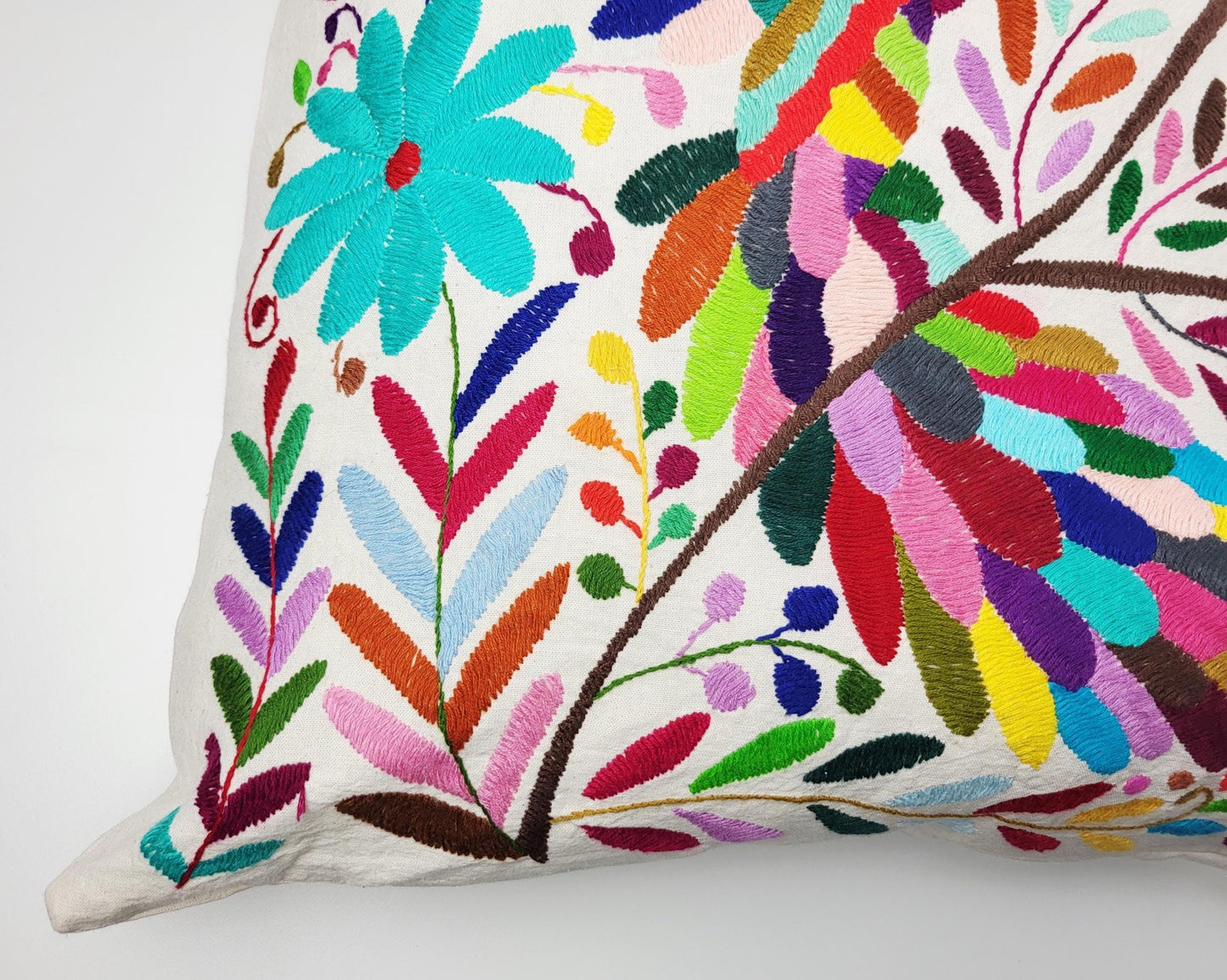 Original Otomi-Kissen – handgefertigt in den Bergen Hidalgos von Indigenen Einwohnern