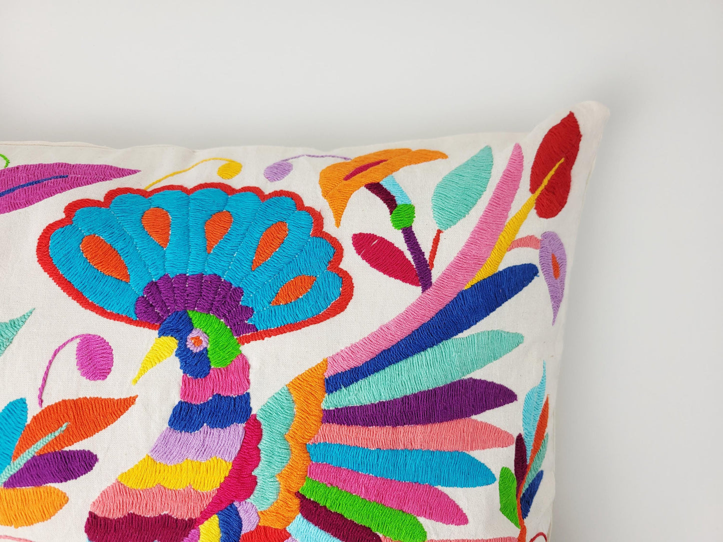 Original Otomi-Kissen – handgefertigt in den Bergen Hidalgos von Indigenen Einwohnern