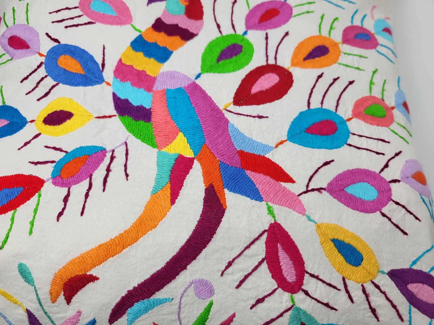 Coussins Otomi originaux – faits main dans les montagnes d'Hidalgo par des habitants indigènes