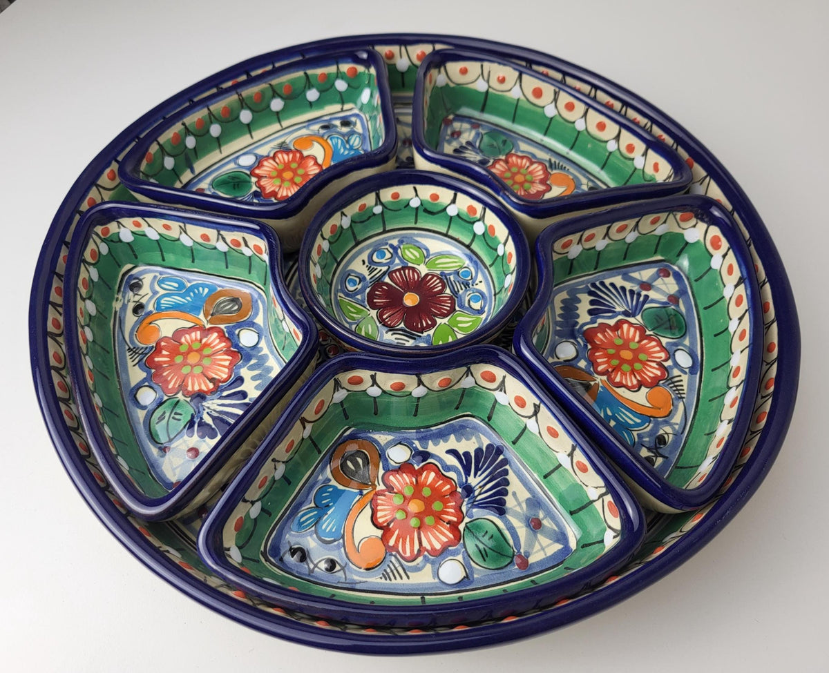 Mexikanische Talavera Keramik Snackschale
