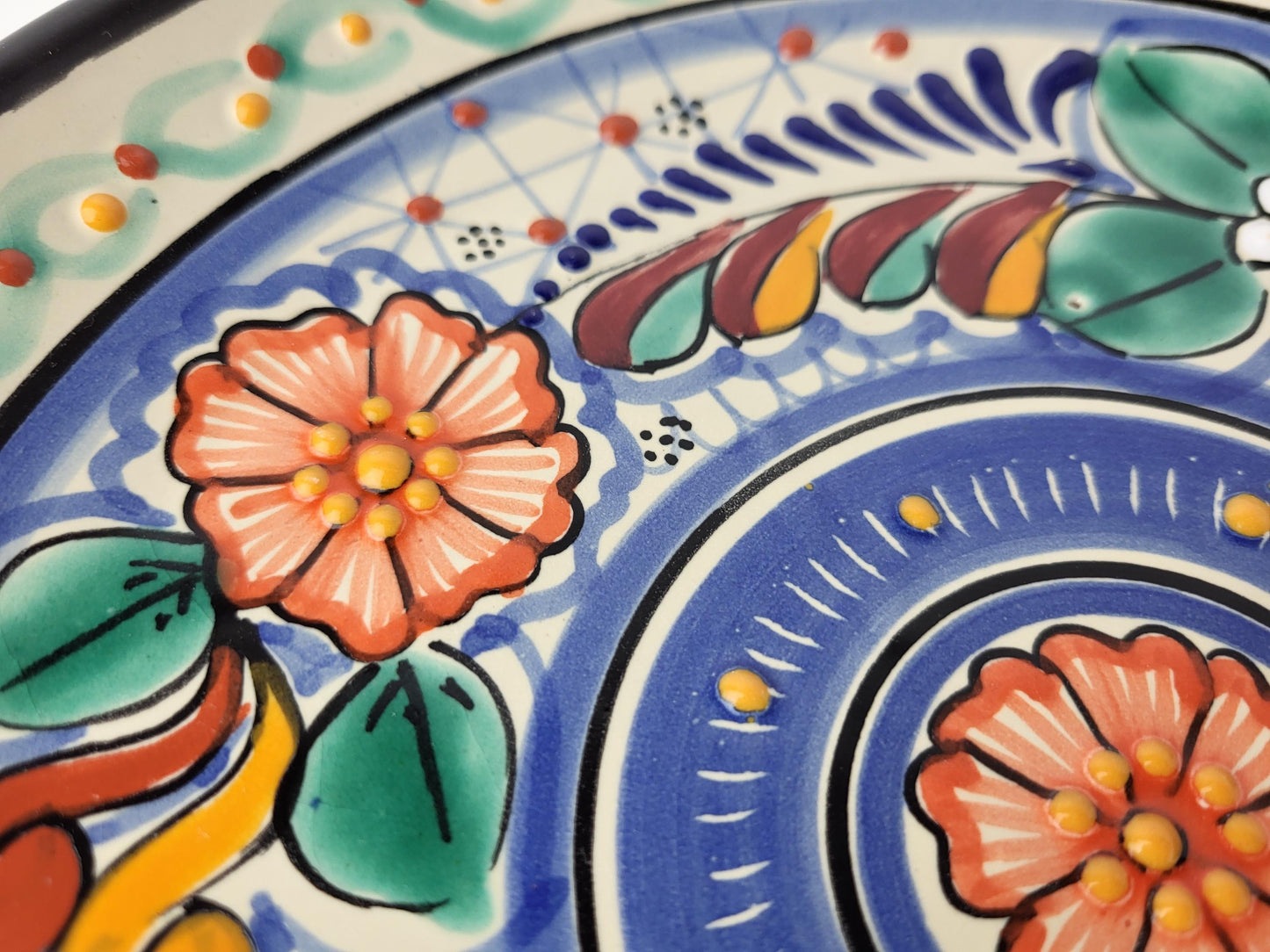 Mexikanisches Talavera Geschirrset Bunt – 5-teilig, Handgemalt | Teller, Schalen, Becher | Puebla Stil