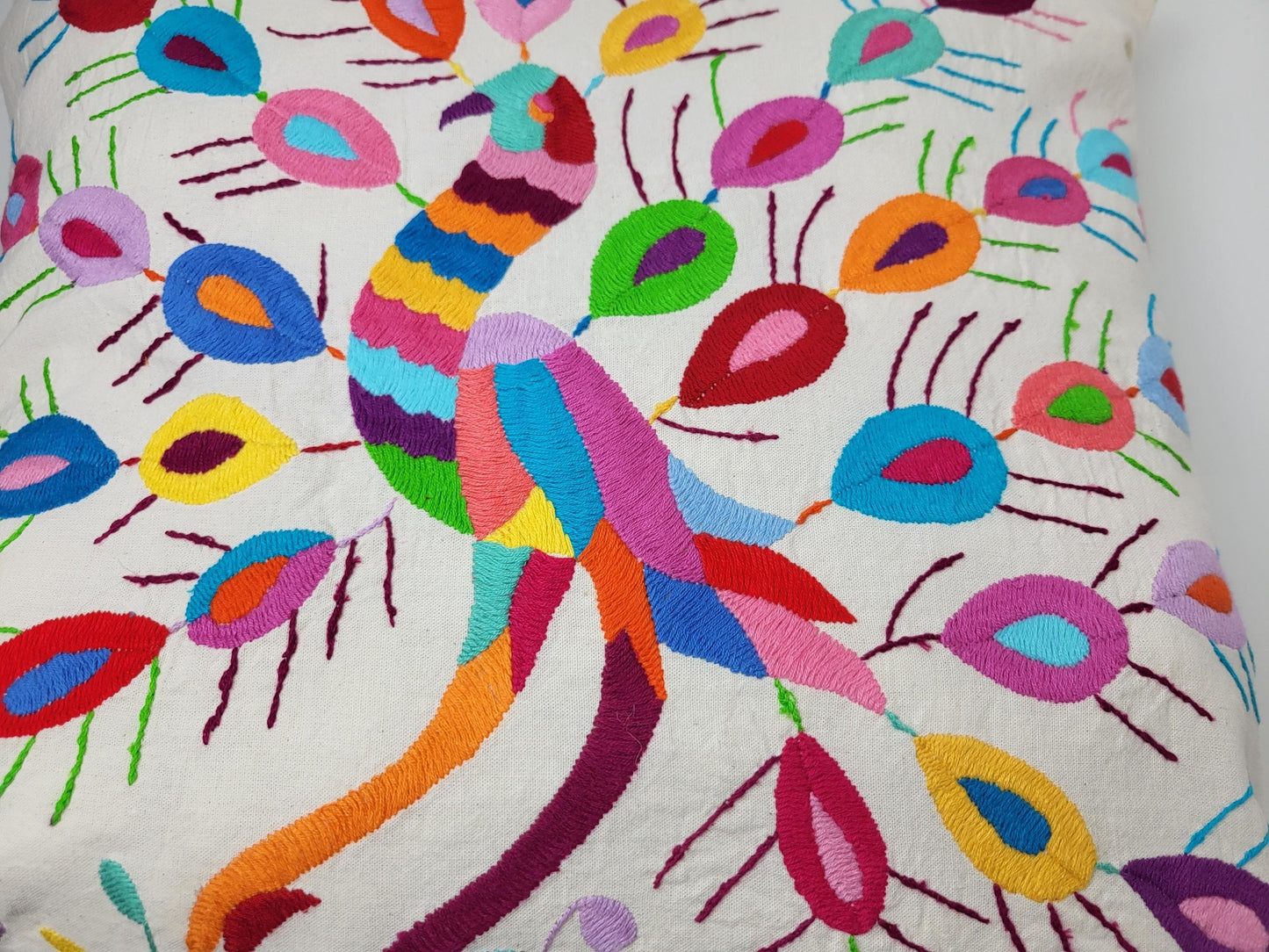 Coussins Otomi originaux – faits main dans les montagnes d'Hidalgo par des habitants indigènes
