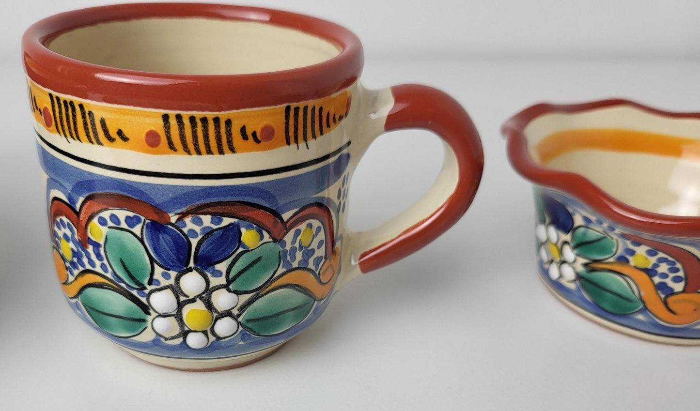 Handbemaltes Talavera Geschirrset – Klassisches Blau-Weiß aus Mexiko