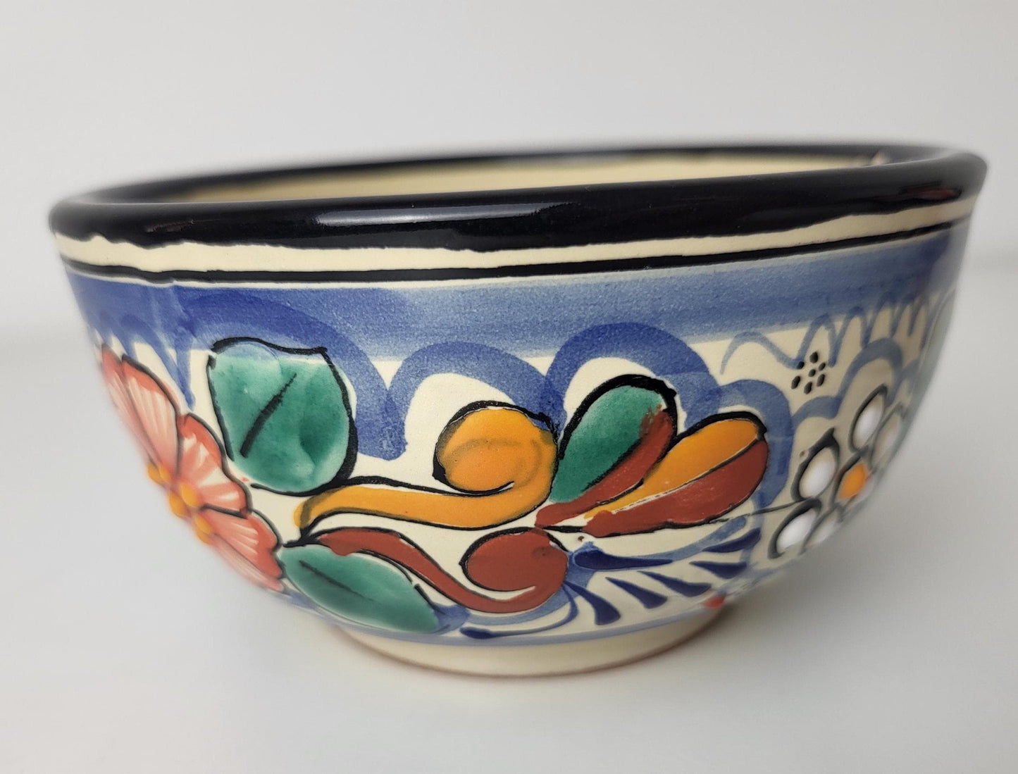 Mexikanisches Talavera Geschirrset Bunt – 5-teilig, Handgemalt | Teller, Schalen, Becher | Puebla Stil