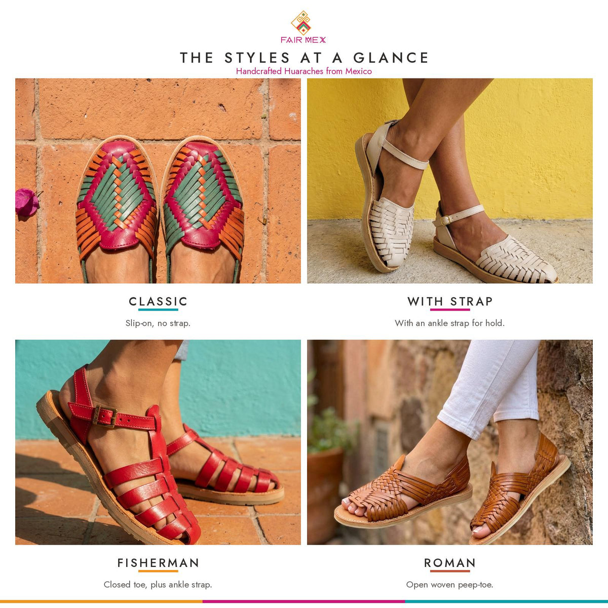 Mexikanische Huarache Sandale Dunkelbraun Damen – atmungsaktive Ledersandale, geschlossene Spitze
